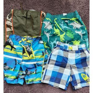 Lot of (4) Boys Swim Trunks - Size 3T - 4